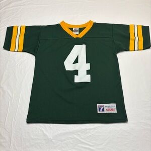 Brett Favre Green Bay Packers Logo 7 NFL Jersey Youth Medium Vintage